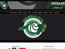Tablet Screenshot of mebaneauction.com